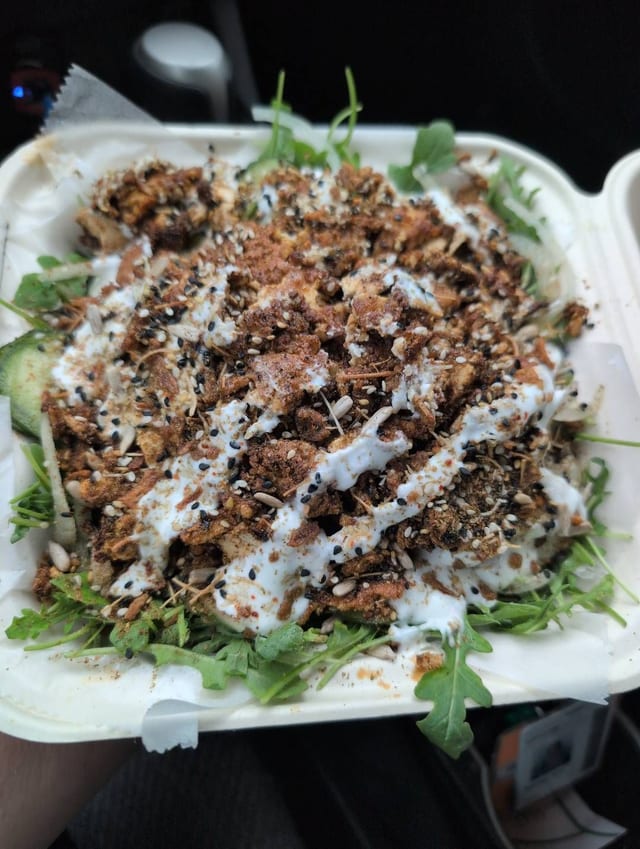 Tofu Shawarma Salad.