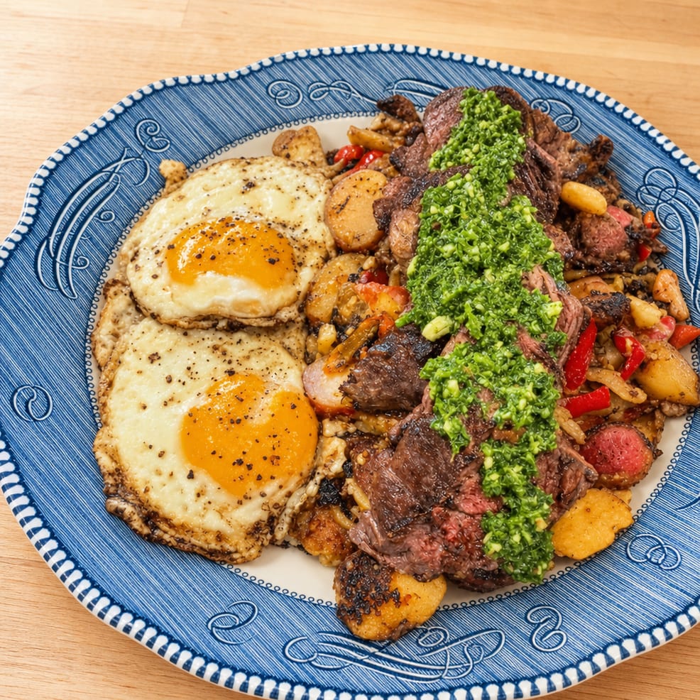 Steak and Eggs.