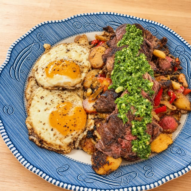Steak and Eggs.