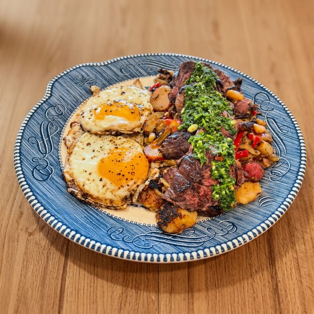 Steak and Eggs.